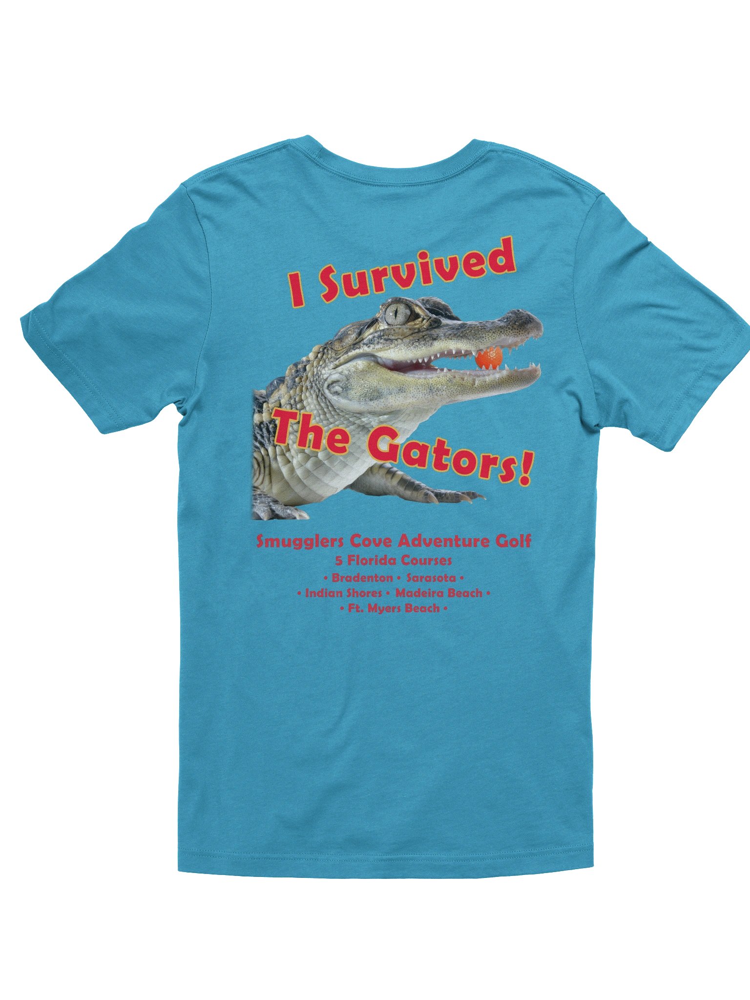 "I Survived the Gators" Cotton Tee - Back Graphic product image (26)