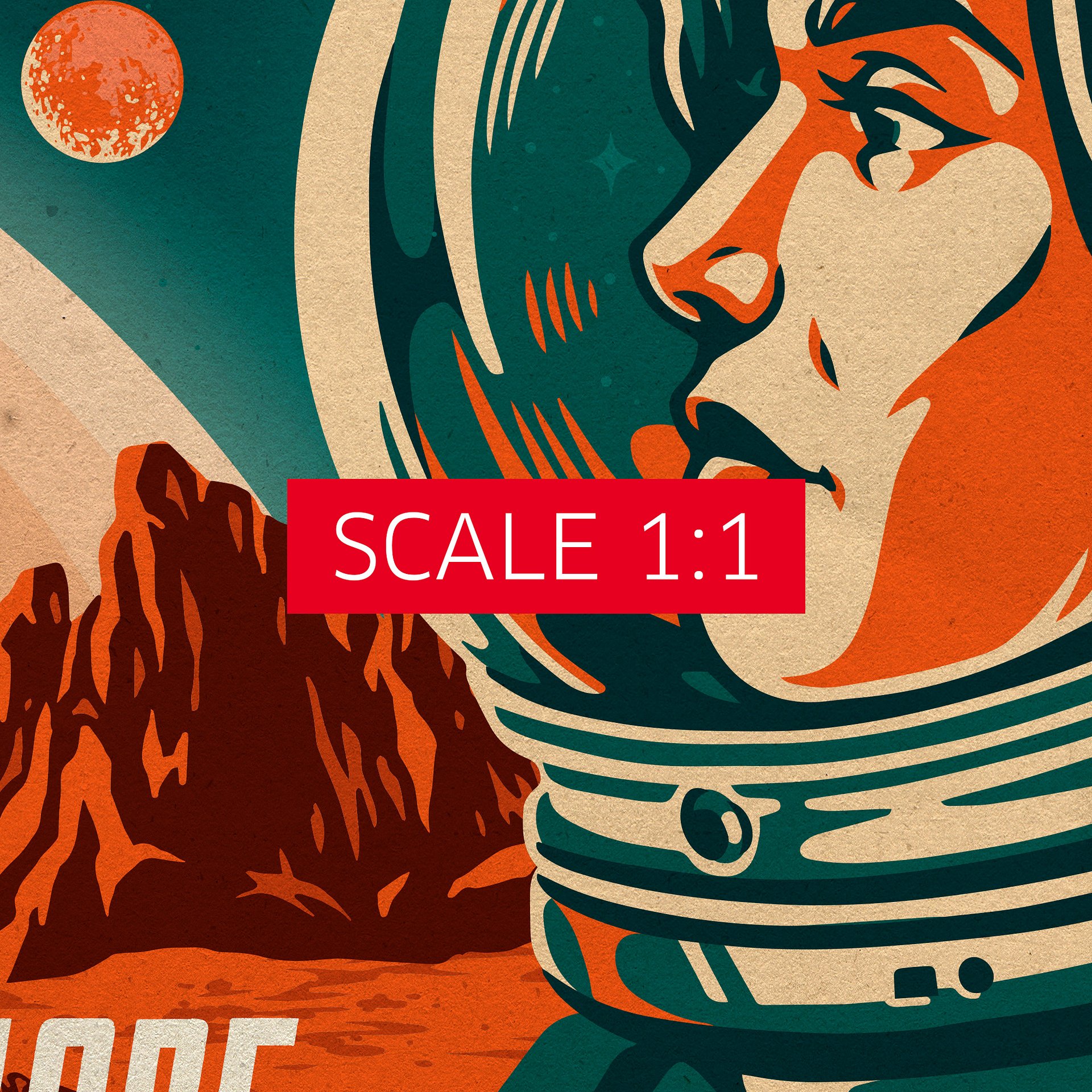 Girl Power! Explore the Space — Vintage space poster product image (5)