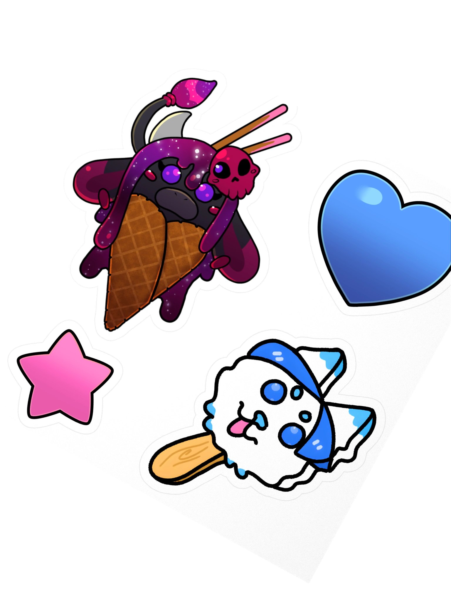 Sweet Puppy and Cow Sticker Set product image (2)