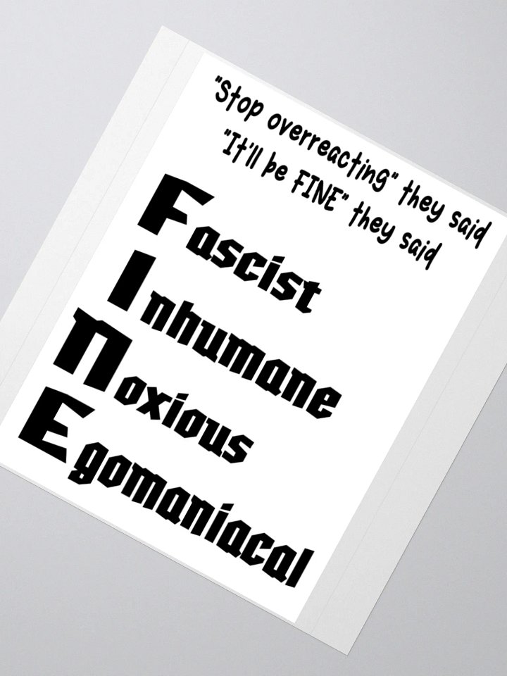It'll be FINE sticker product image (5)
