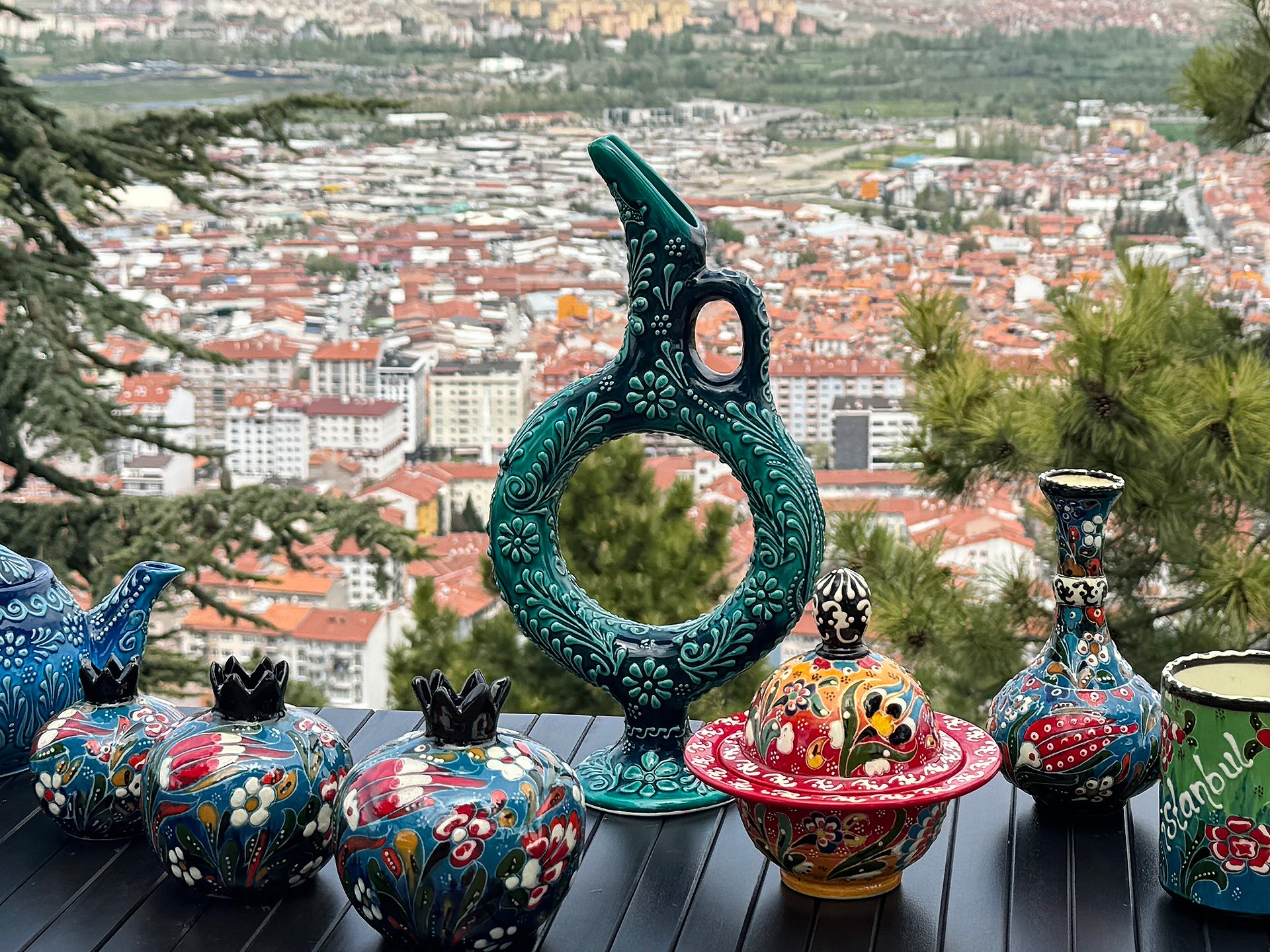 Ceramic wine jug/decanter, Turkish style, Hittite wine jar — handmade pottery, handmade ceramic, home decor, handmade gift, Turkish ceramic product image (2)