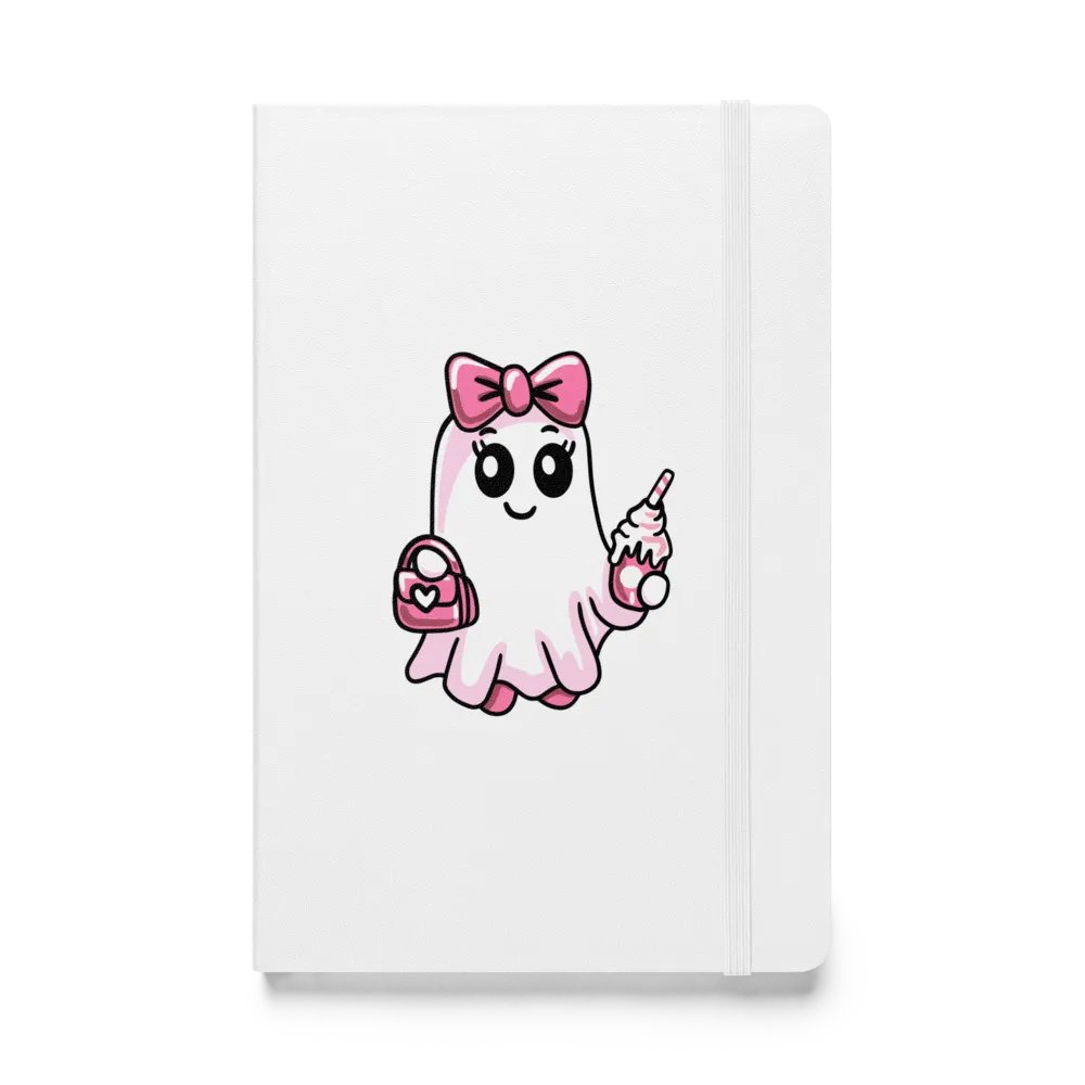 Cute Ghost Hardcover Bound Lined Notebook product image (1)