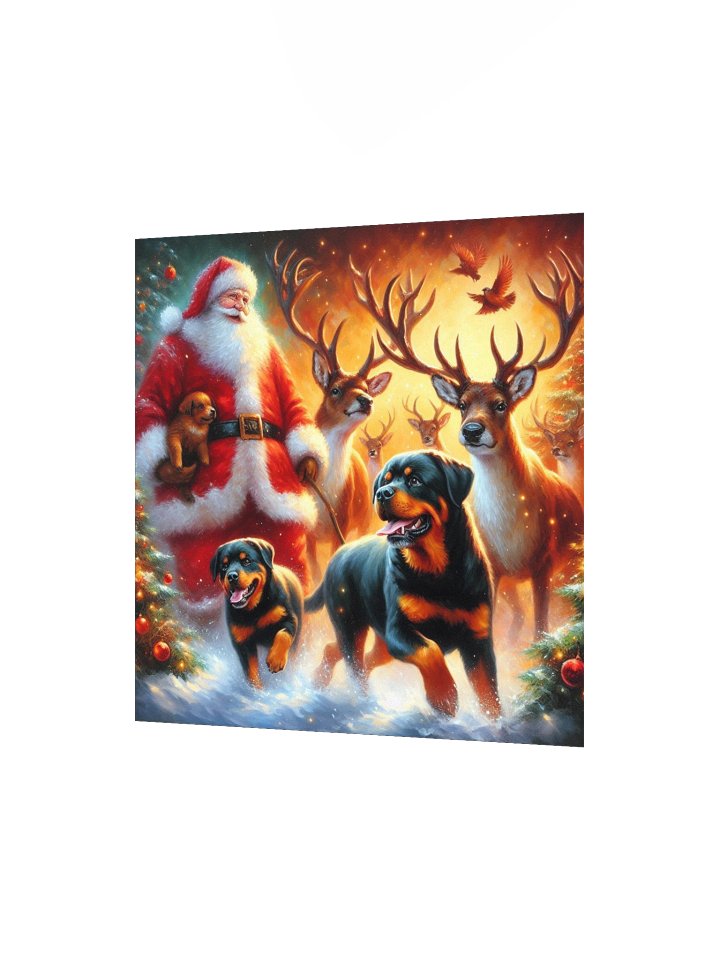 Rottweiler - Santa's Festive Friends Poster product image (6)