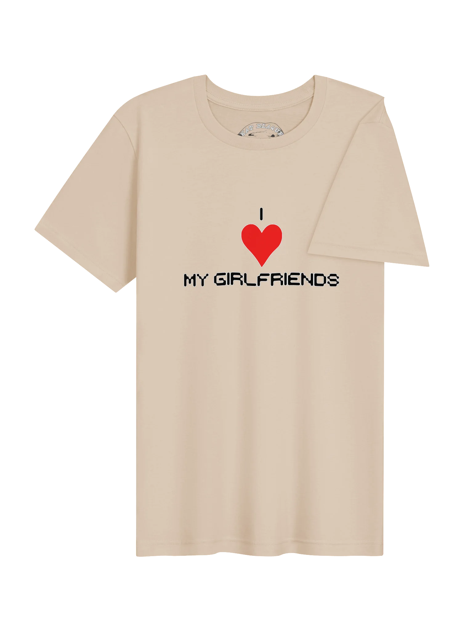 I Love My Girlfriends Super Soft White Ink Tee product image (4)
