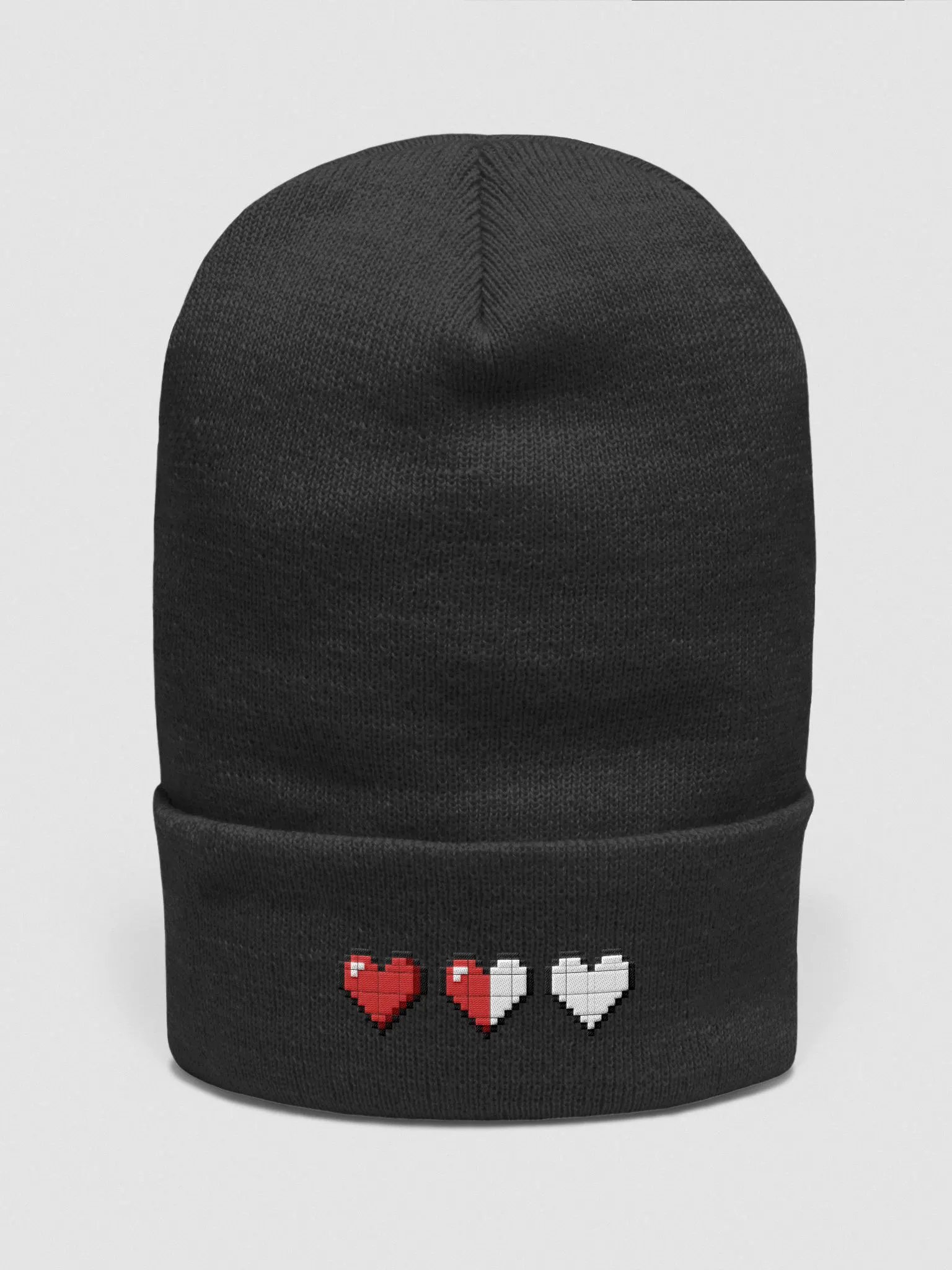 Gamer Hearts Cuffed Beanie product image (1)