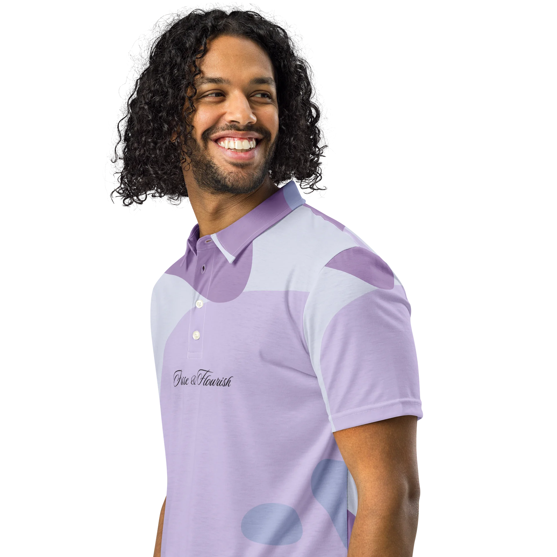 F&F Script Lava Lamp Slim Fit Polo Shirt product image (2)