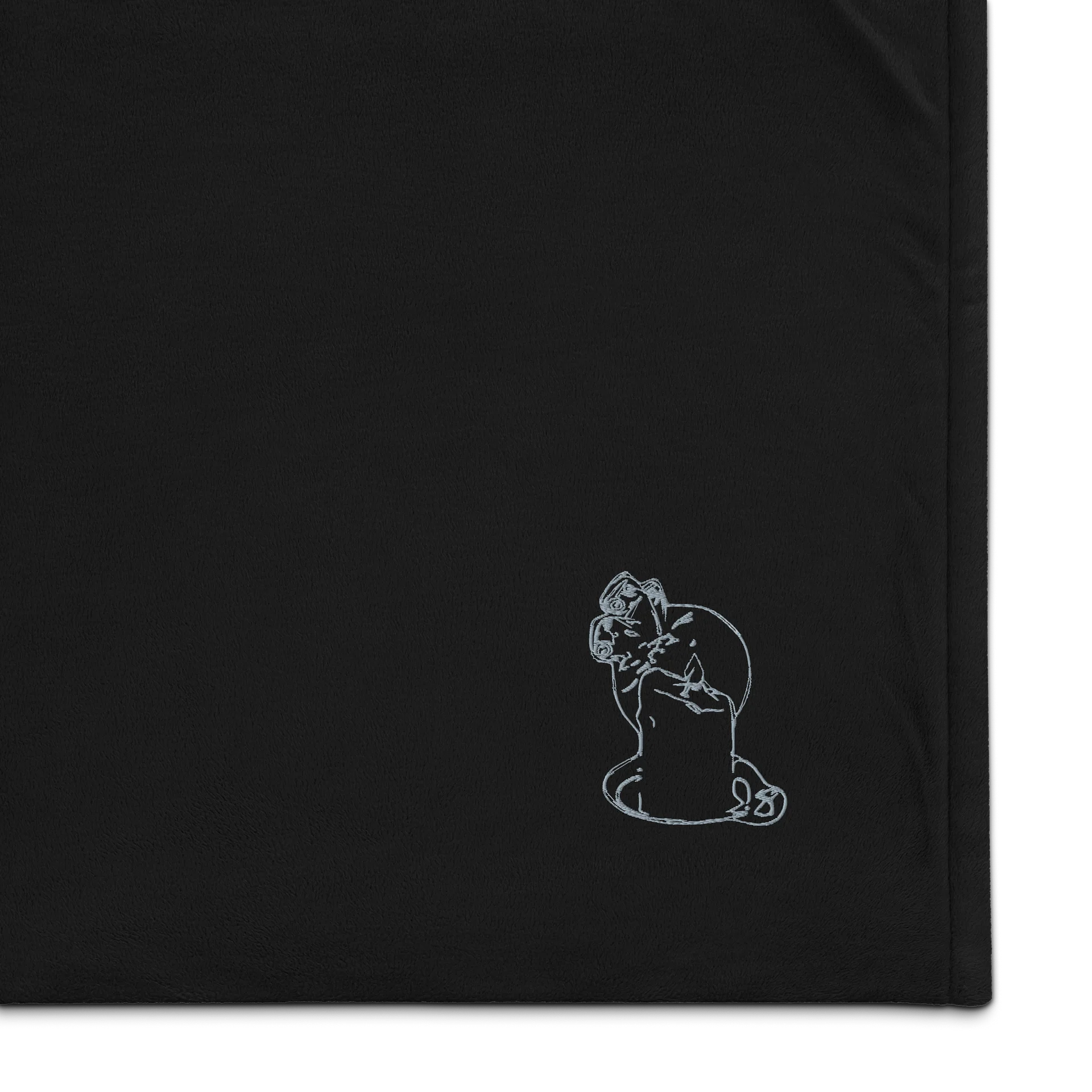 Your Moth, My Flame Throw Blanket - Silver product image (1)