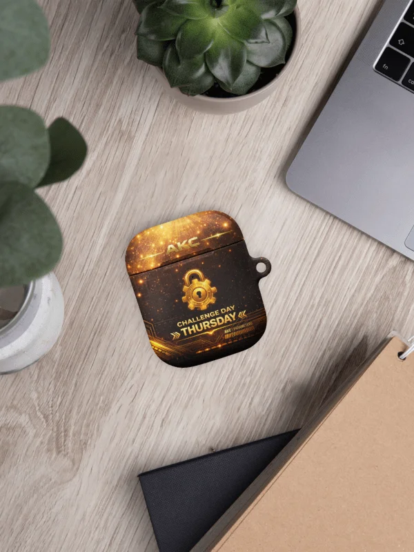 • AKC // Challenge Day Thursday AirPods® Case (Gen 1 & Gen 2) | Arkfall Kitty Collective product image (5)