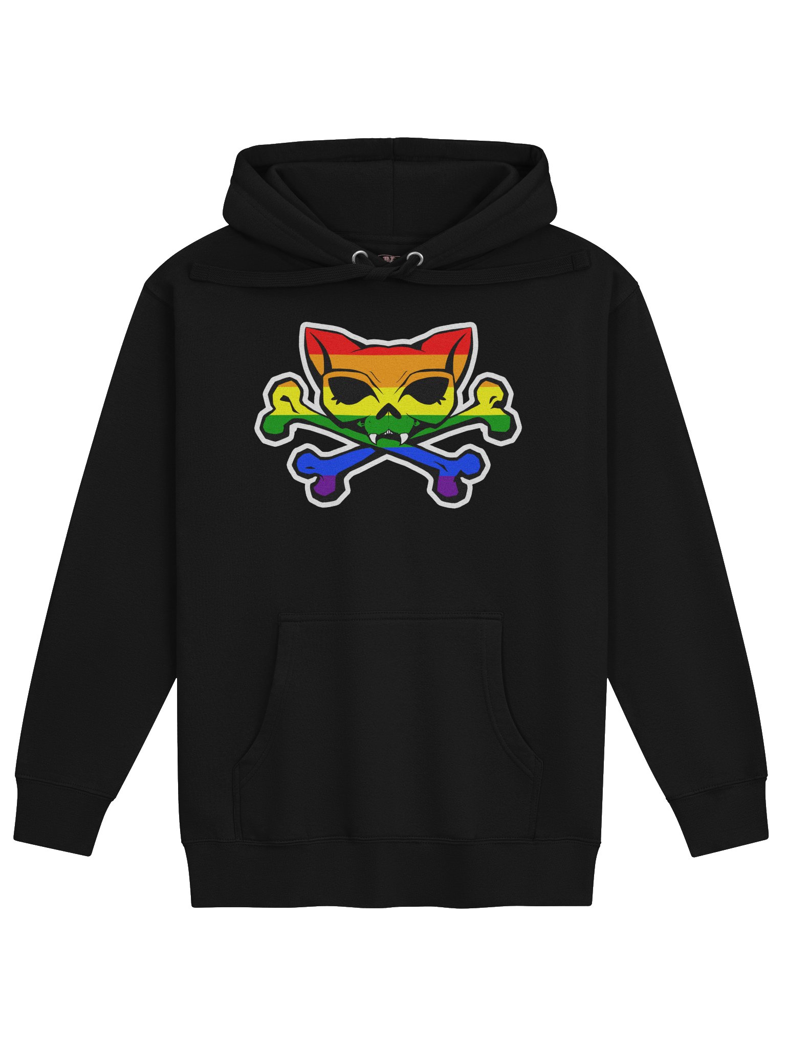 Pride Kat Skull Cotton Hoodie product image (4)