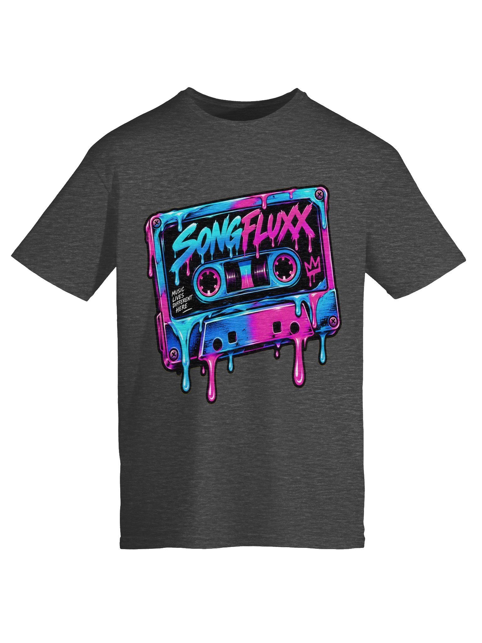 SONGFLUXX Neon Cassette Graphic Tee 5