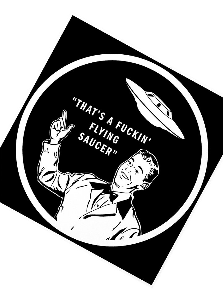 FLYING SAUCER STICKER product image (2)