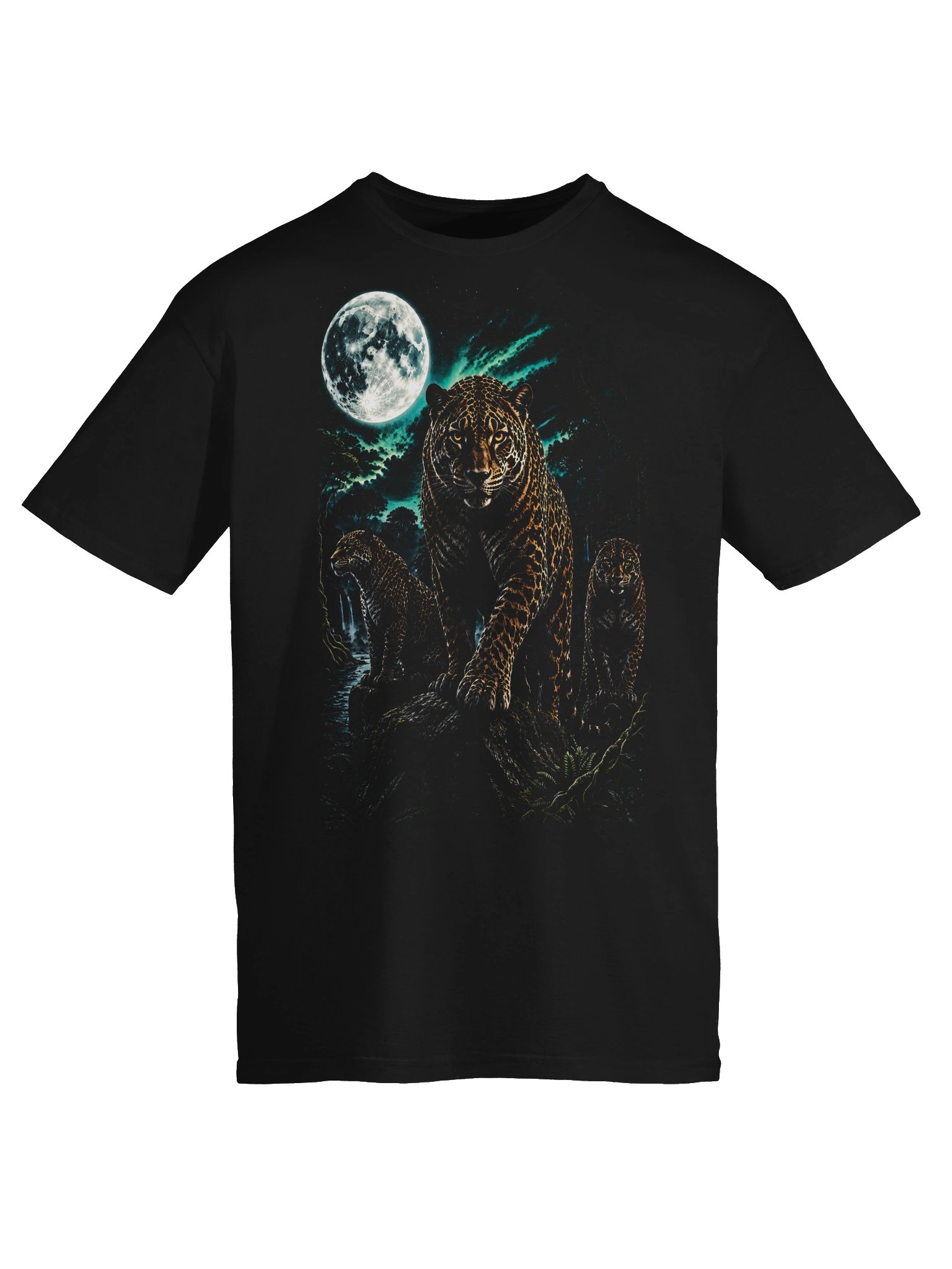 Jaguar Howling Moon Tshirt | Legendary Wildlife Shirt product image (4)