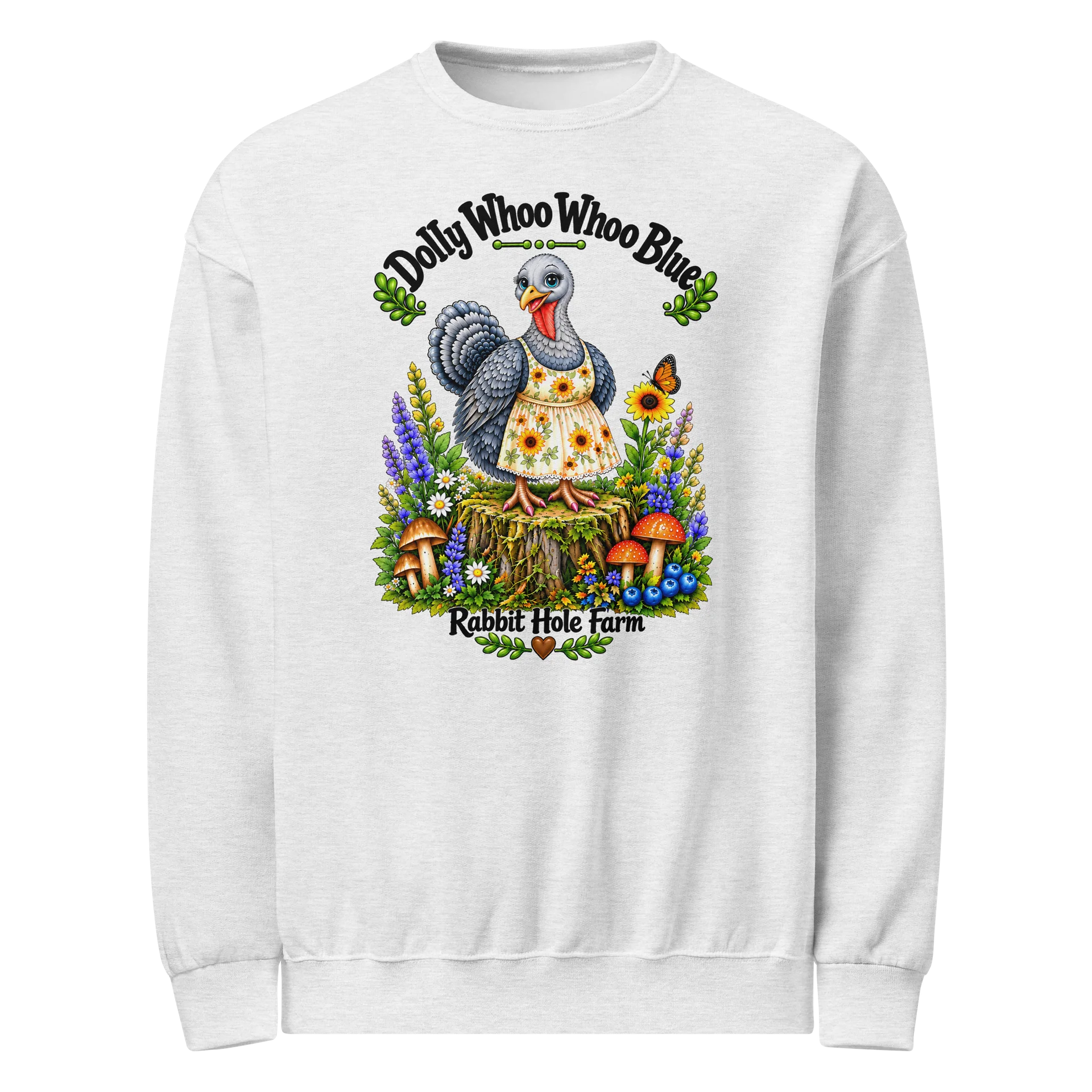 Dolly Sunflower Dress Design Adult Sweatshirt Grey product image (1)