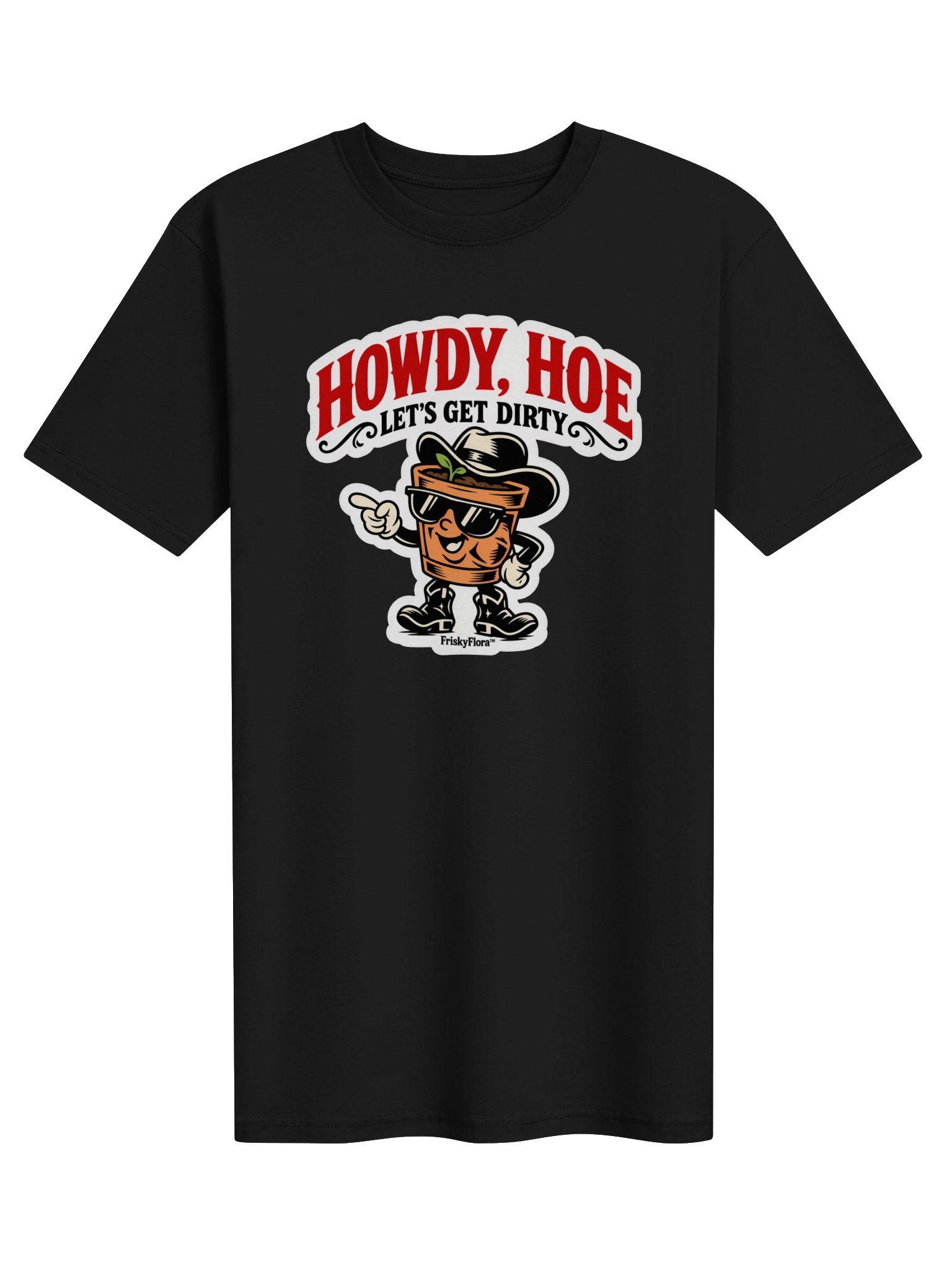 Howdy, Hoe Cowboy Pot Premium Tee product image (9)