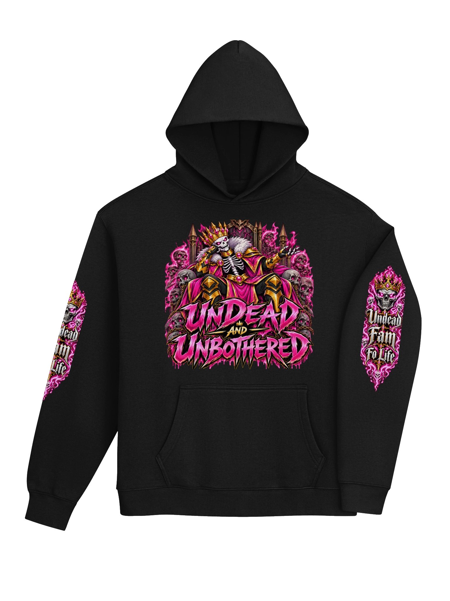 Undead and Unbothered Hoodie (Pink) product image (4)