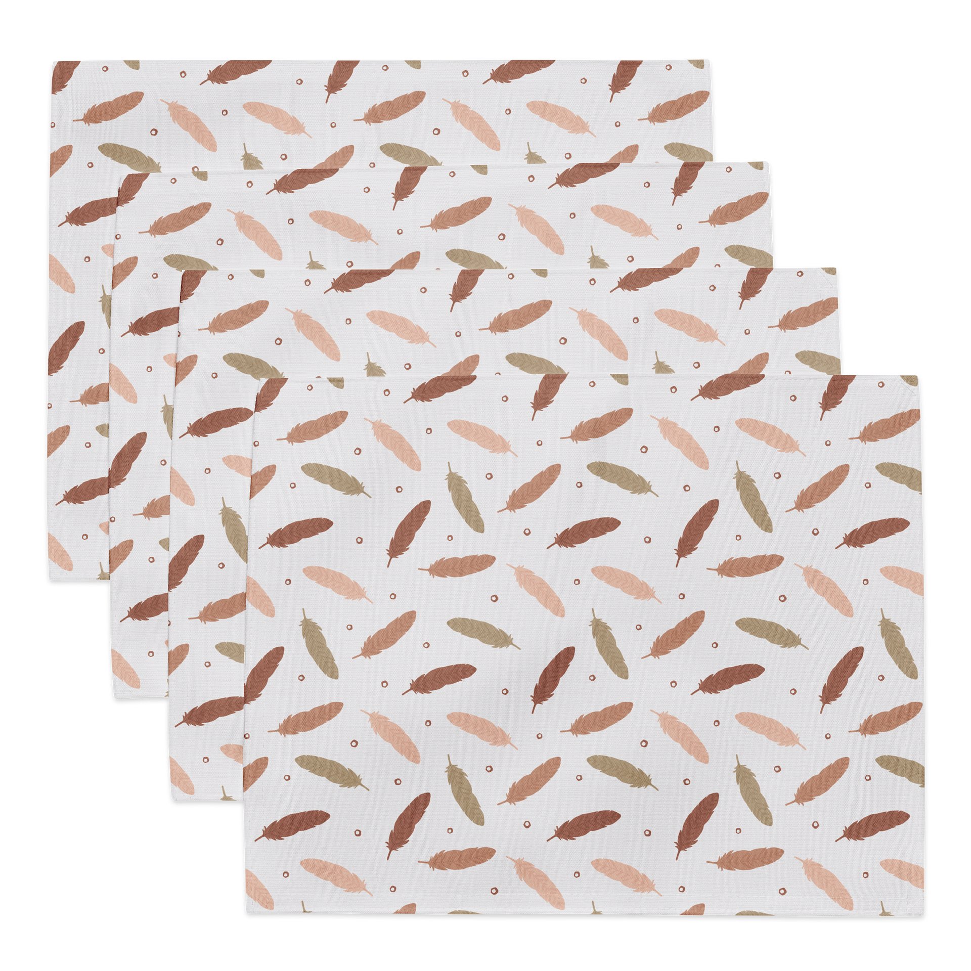 Mocha Mousse Feathers Placemat Set (4) product image (1)
