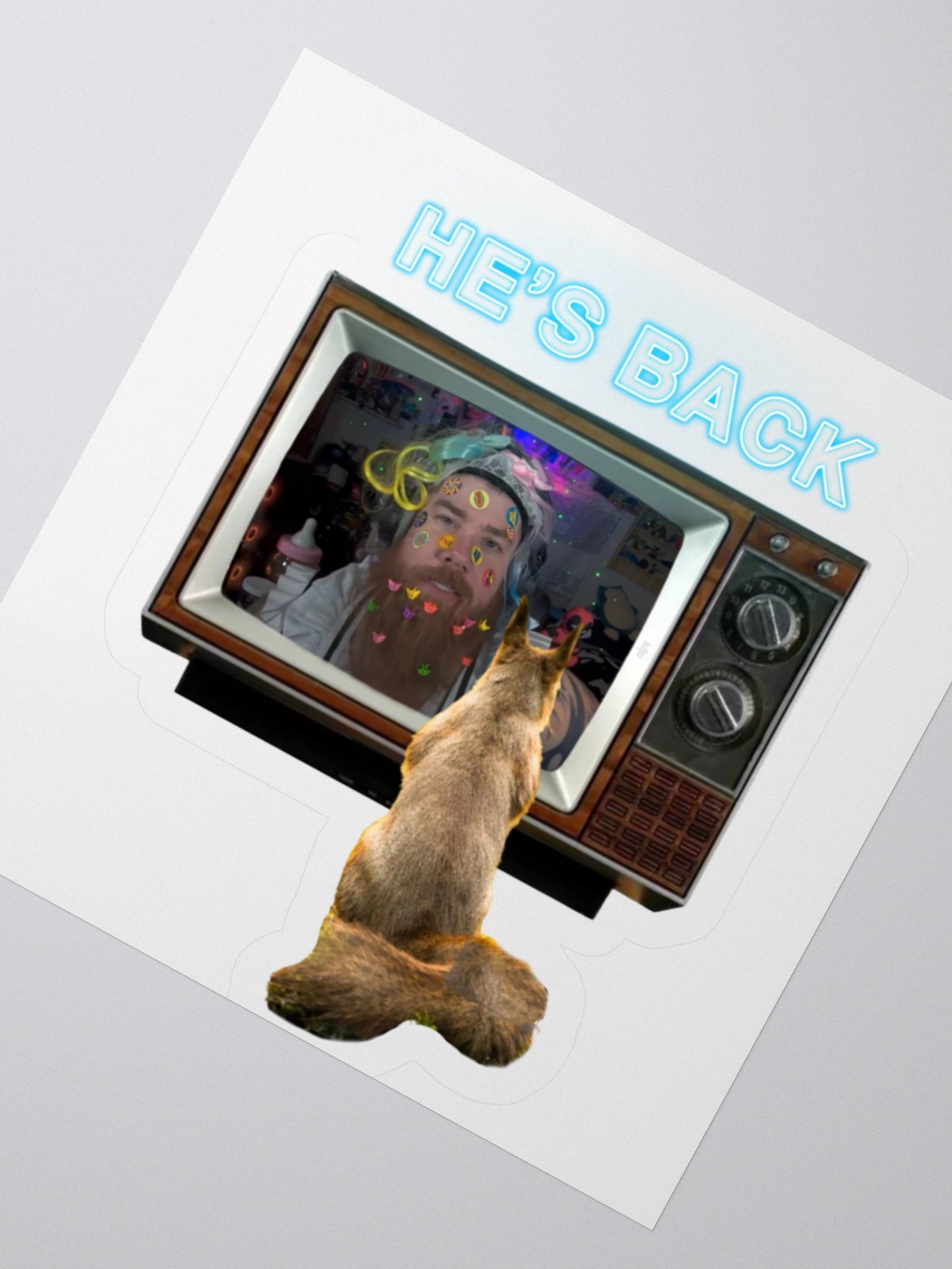 Waffles - He's Back Sticker product image (4)