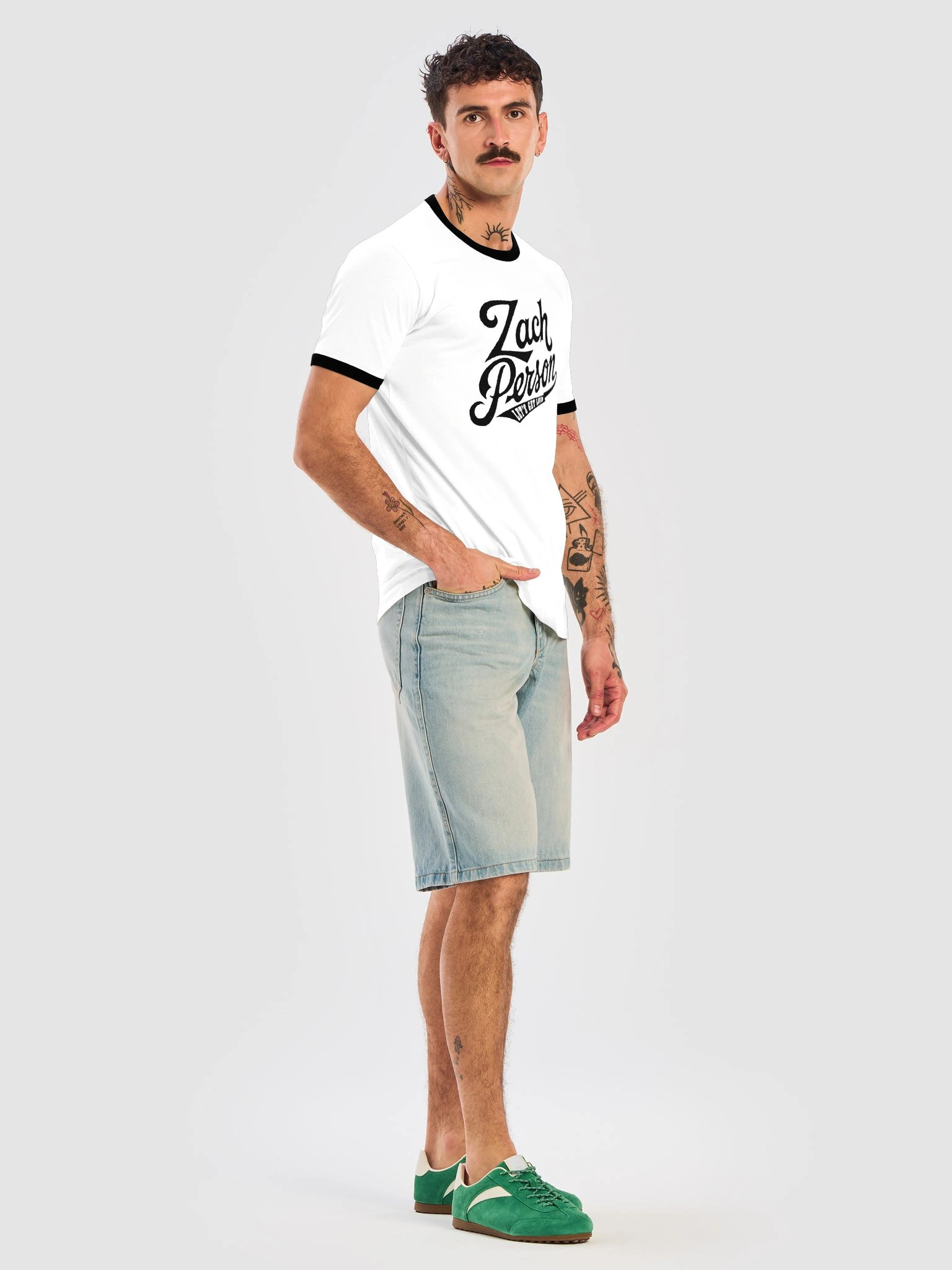 Zach Person Script Ringer Tee product image (7)