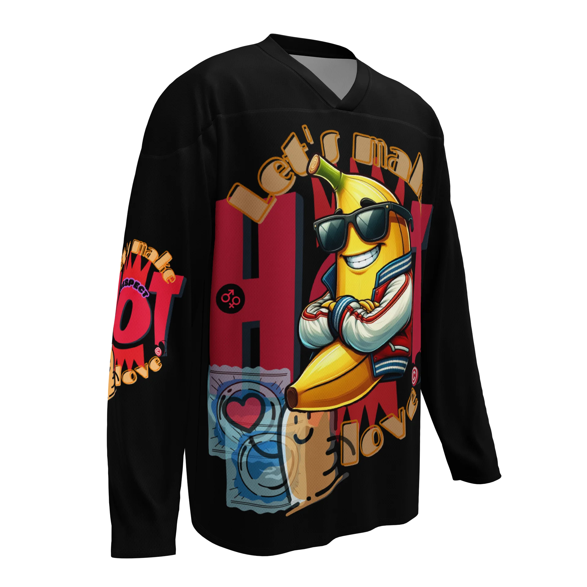 LIMITED EDITION - CNX Core All-over print Unisex Long Sleeve Tee — Let's Make Love 002 product image (3)
