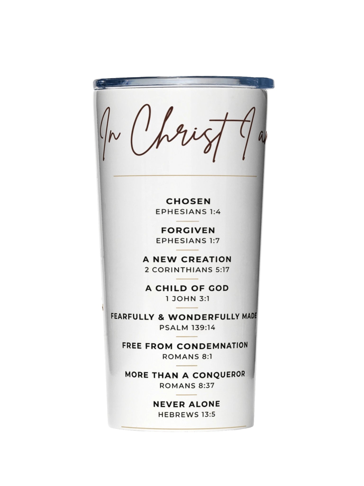 In Christ I Am Tumbler product image (1)