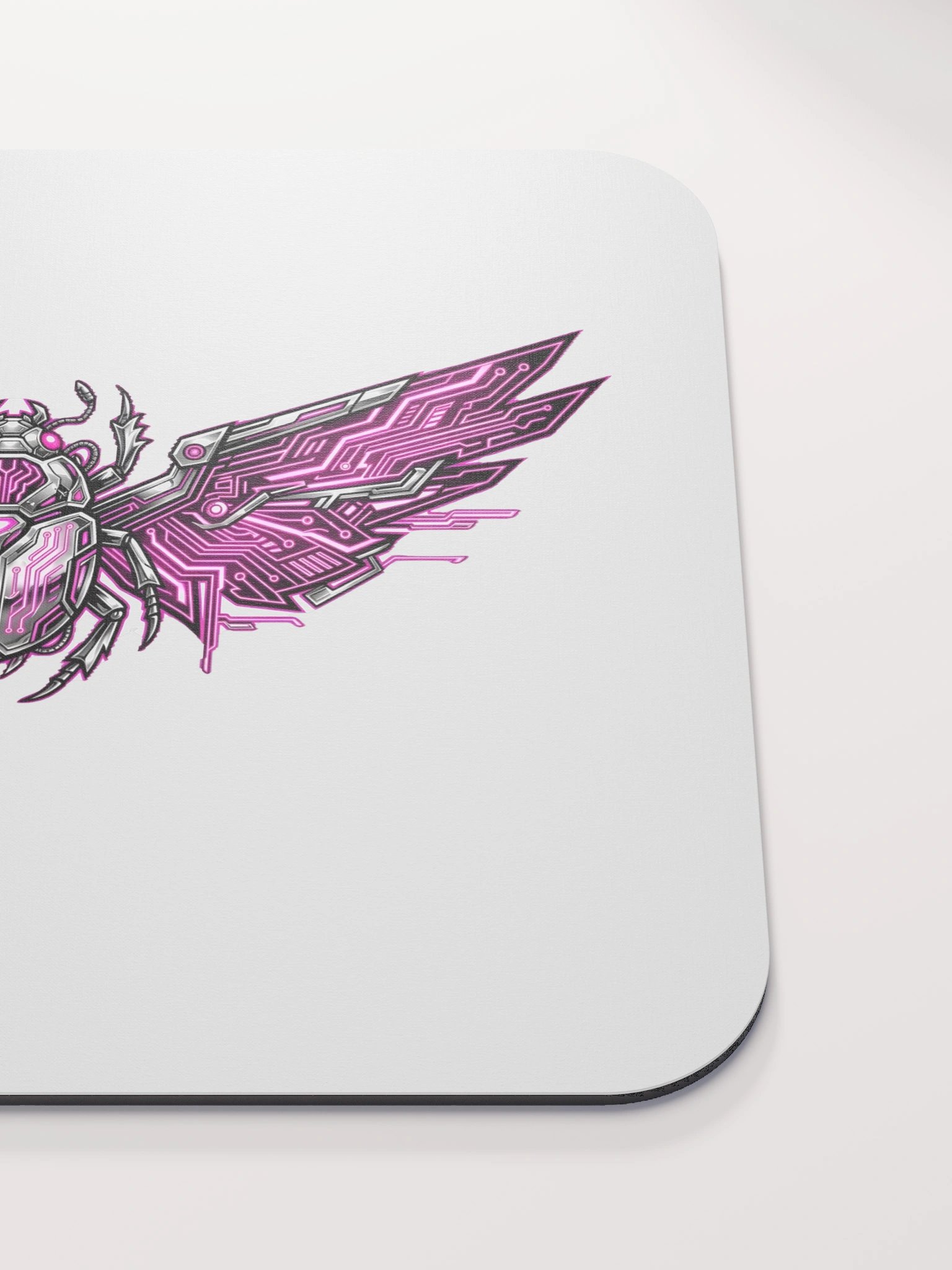 Neon Scarab Circuit Mouse Pad product image (5)