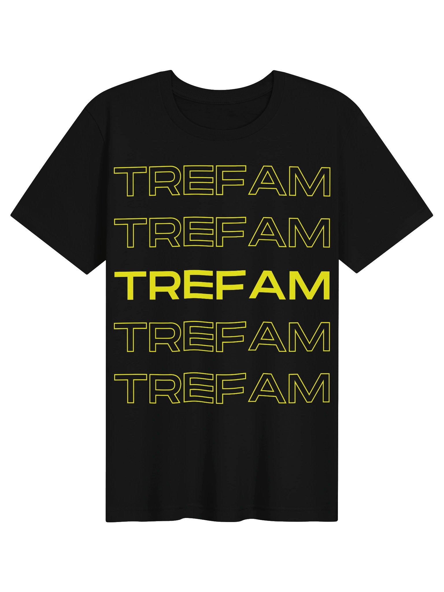 TREFAM Yellow Outline Tee product image (2)