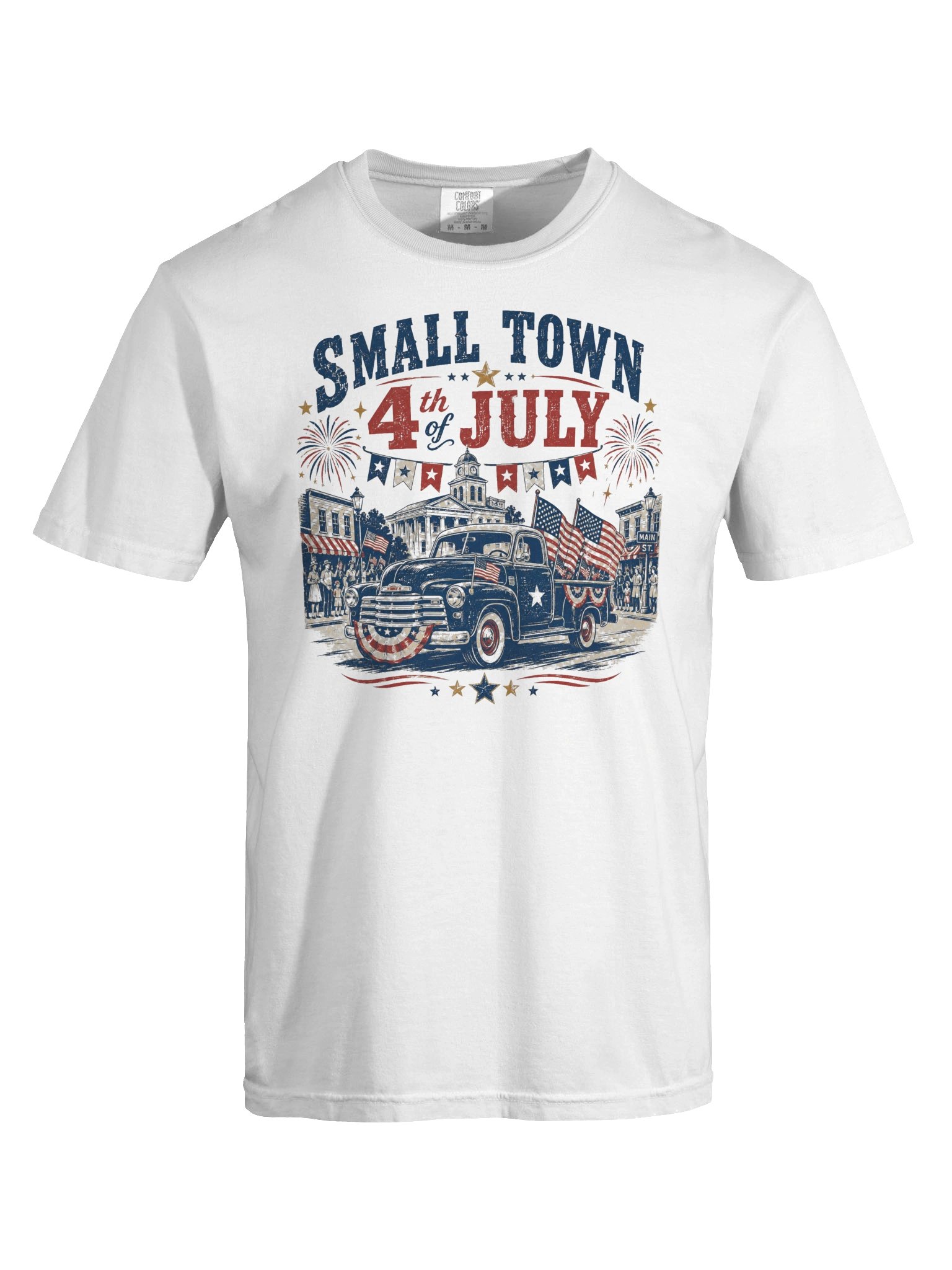 Small Town 4th of July T-Shirt | Vintage Patriotic Parade Tee product image (9)