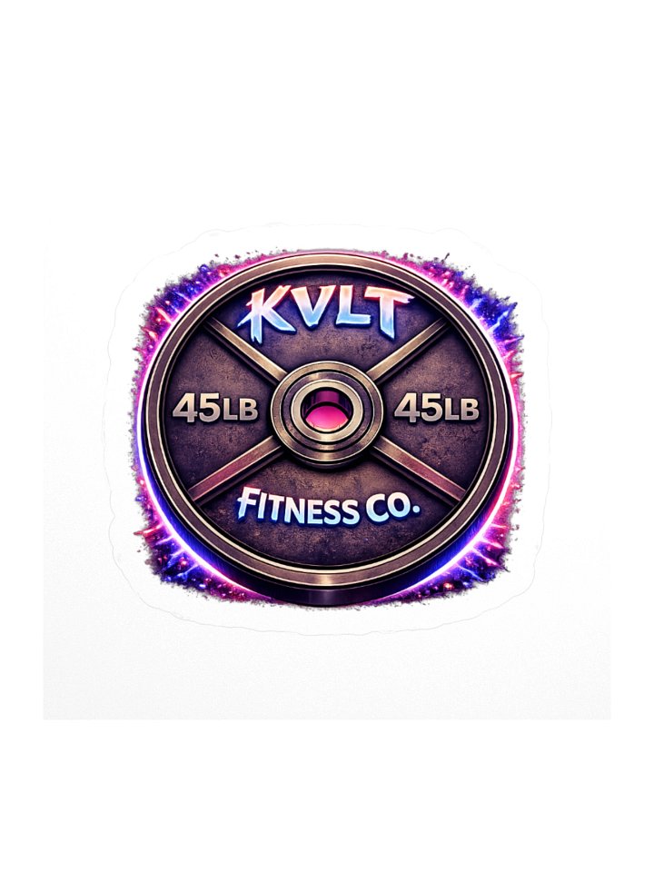 KVLT 45LB Neon Plate Sticker product image (1)