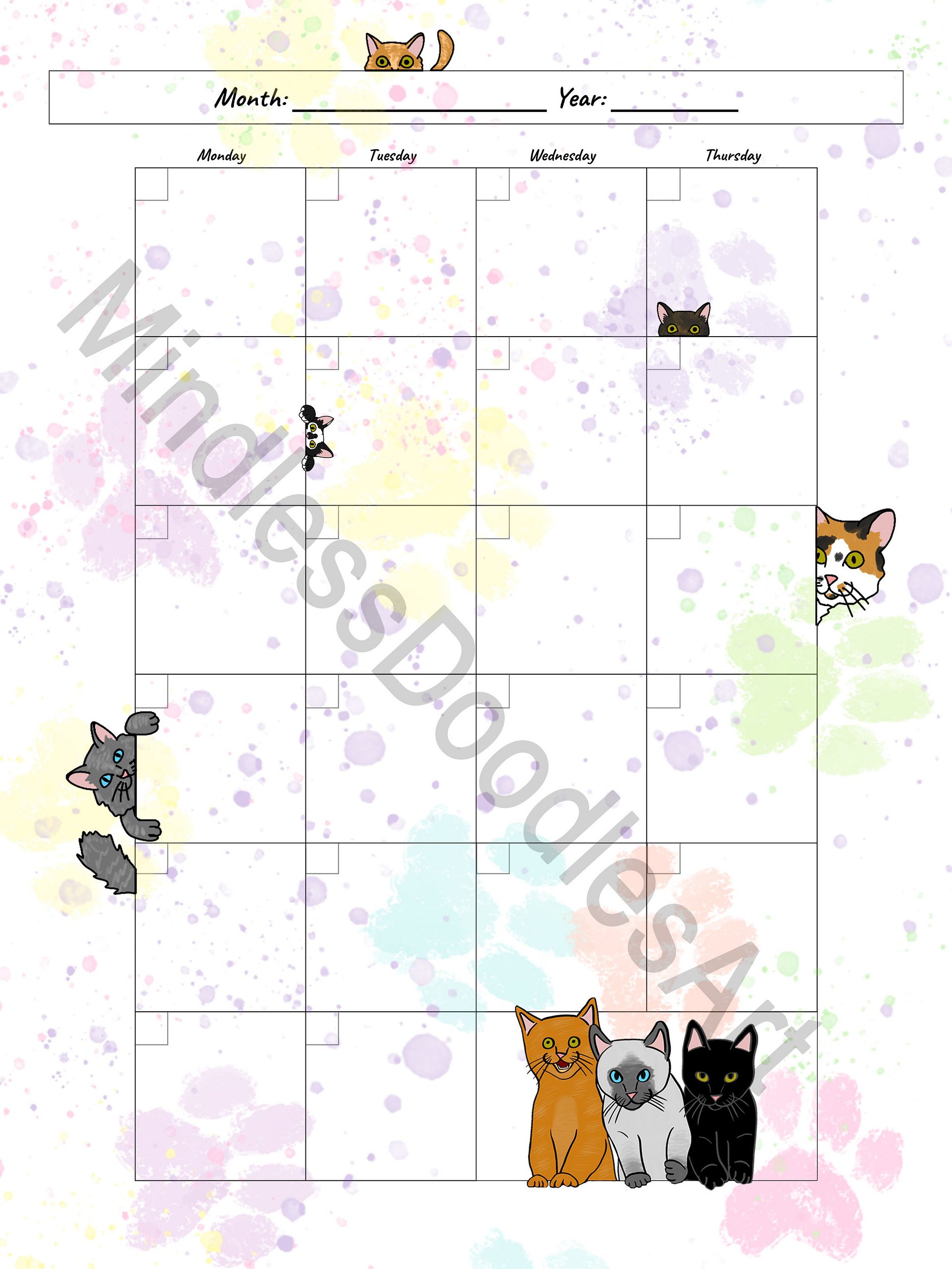 Cute Cats Planner Set product image (4)