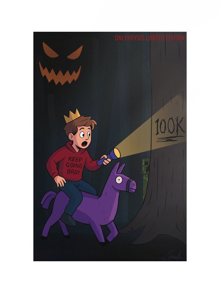 OnlyKrysis 100K Subscribers LIMITED EDITION HIGH QUALITY POSTER product image (1)