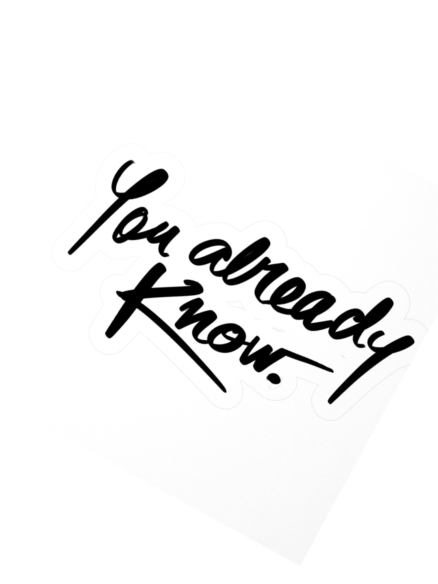 Inspirational Sticker Original Handwritten Quote Vinyl Sticker Water Bottle Laptop Journal Sticker Self Love Gift Meaningful Reminder product image (4)