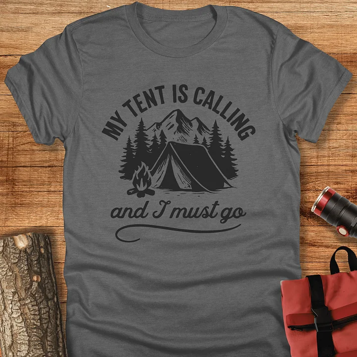 My tent is calling, Camping t-shirt, Unisex product image (1)