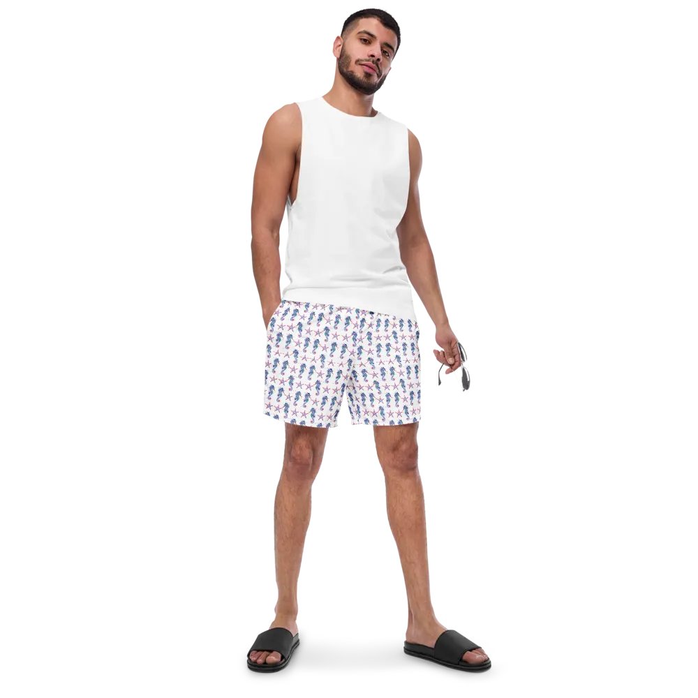 Seahorse And Starfish Swim Trunks product image (5)