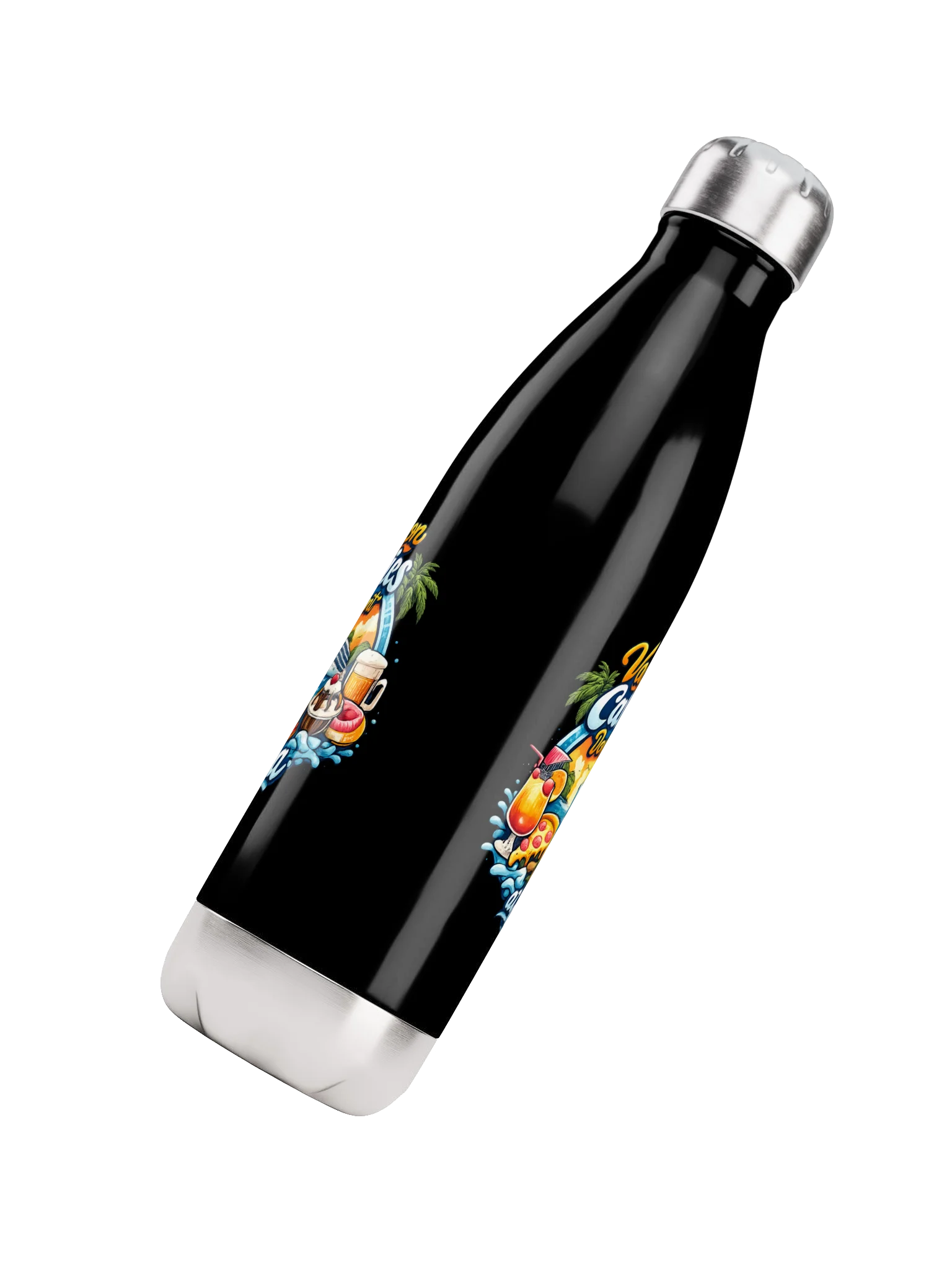 Vacation Calories Don't Count at Sea Stainless Steel Water Bottle product image (4)