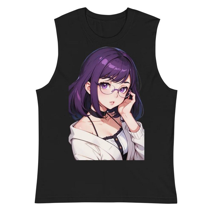 (Purple WAIFU) K Muscle Shirt product image (2)