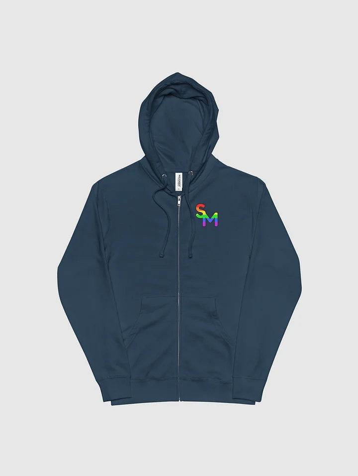 SM logo zip up hoodie product image (2)