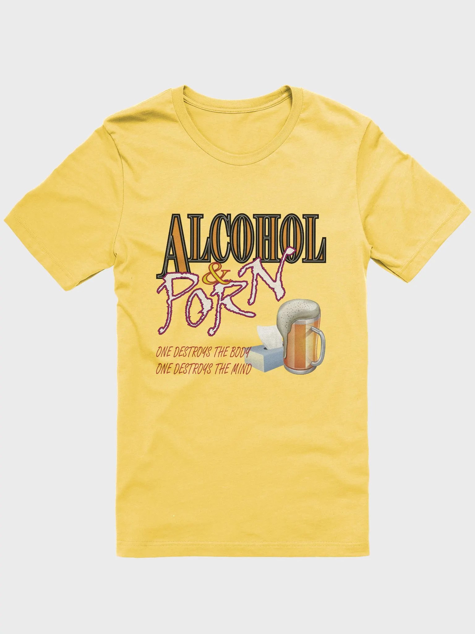 Alcohol & Porn - Bella+Canvas Supersoft T-Shirt product image (2)