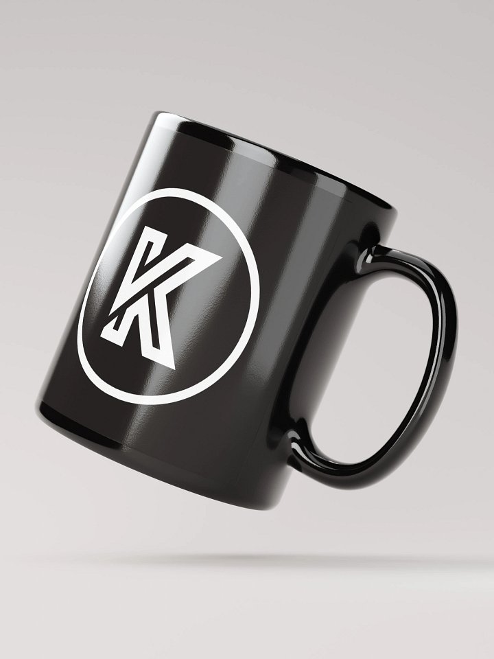 Black Glossy Mug with Logo product image (3)