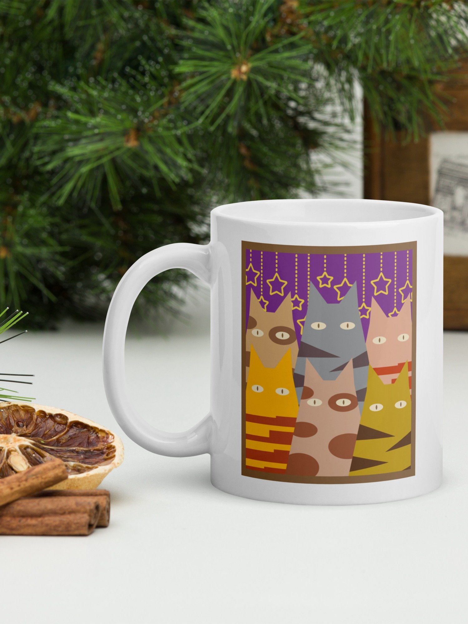Daytime and Nighttime Cats 11 oz Mug product image (2)