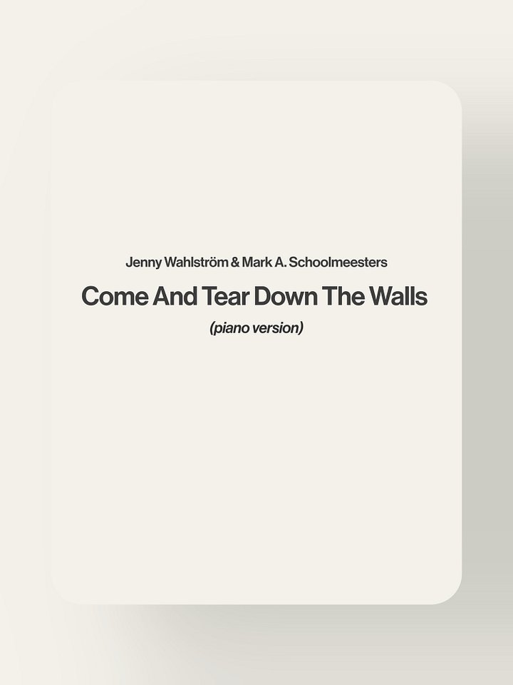 Come And Tear Down The Walls product image (1)