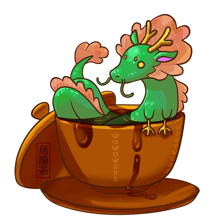 Zodiac Drinks - Oolong Dragon - Sticker product image (2)