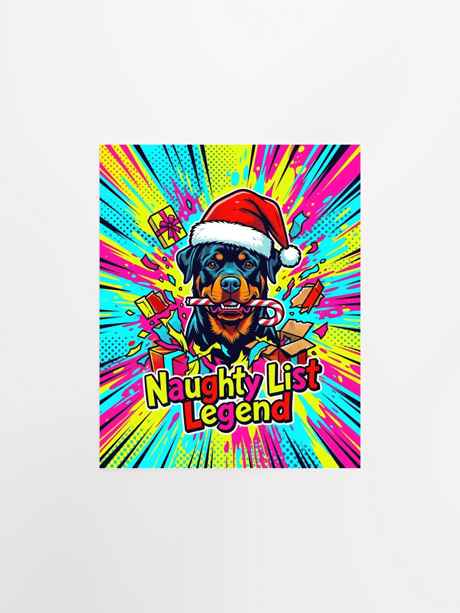 Naughty List Rottweiler Poster product image (25)