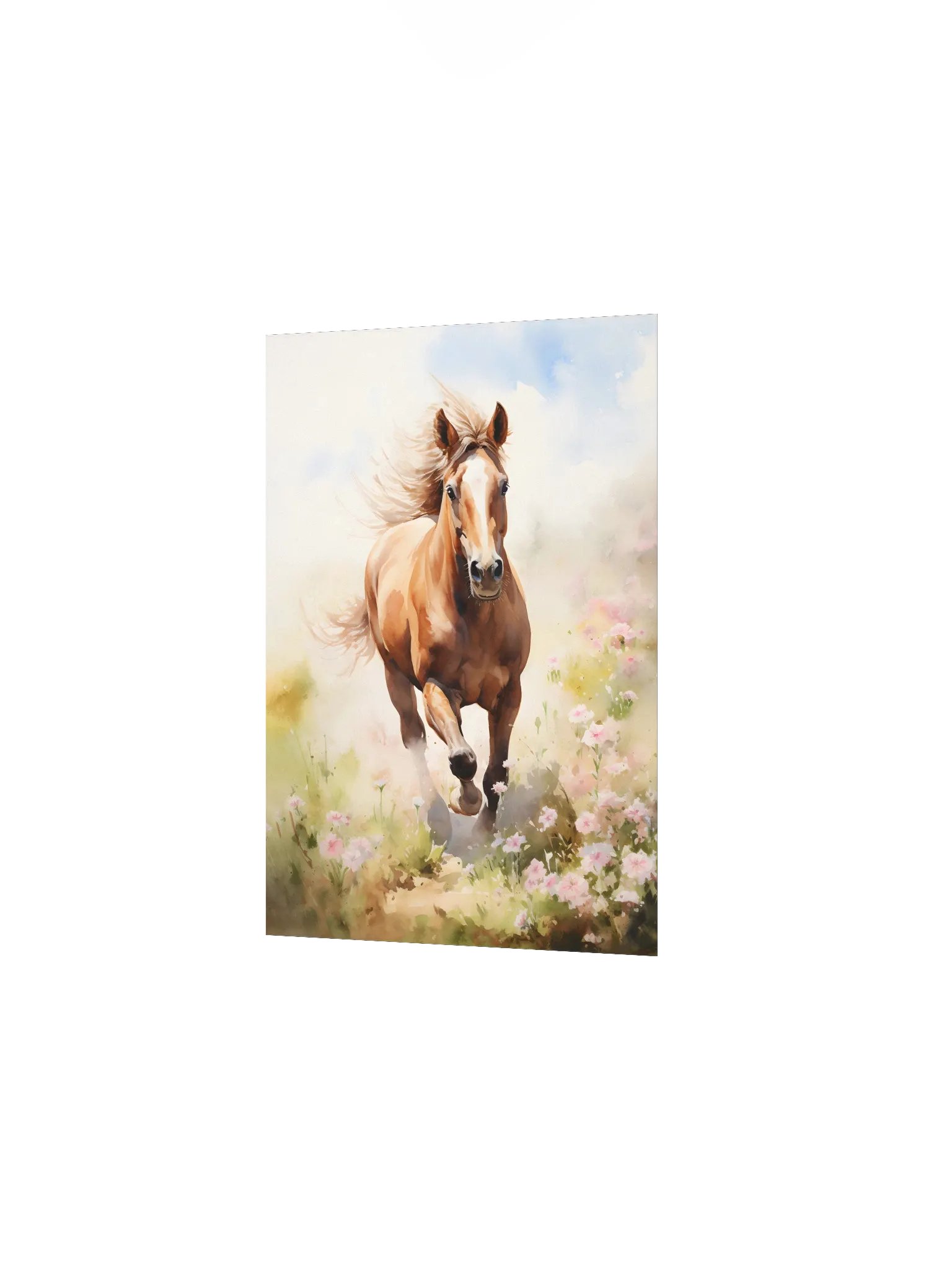 Watercolor Horse Galloping in the Fields product image (3)