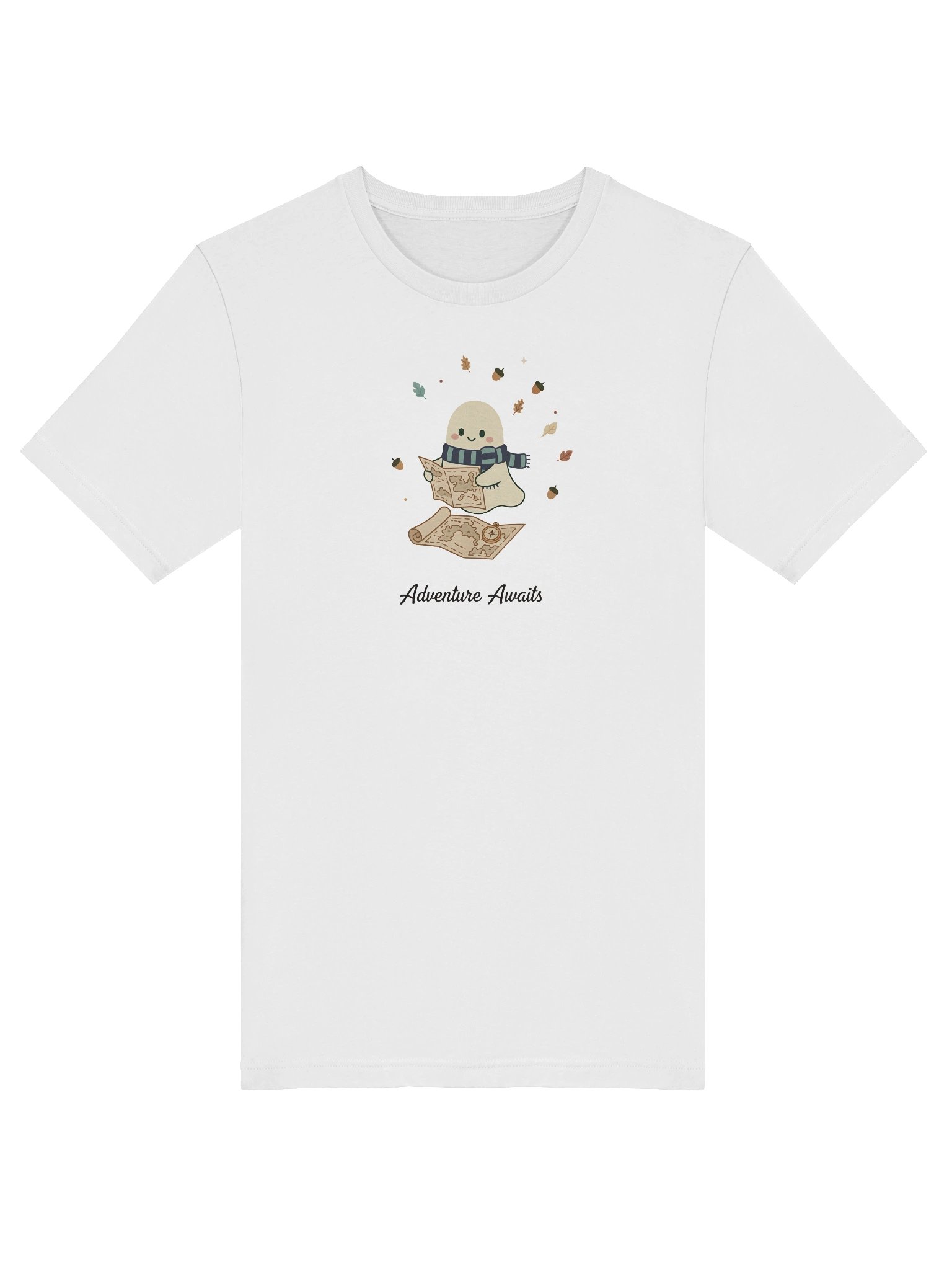 Ghost Explorer T-shirt – Gentle Spirit with Map & Compass product image (39)