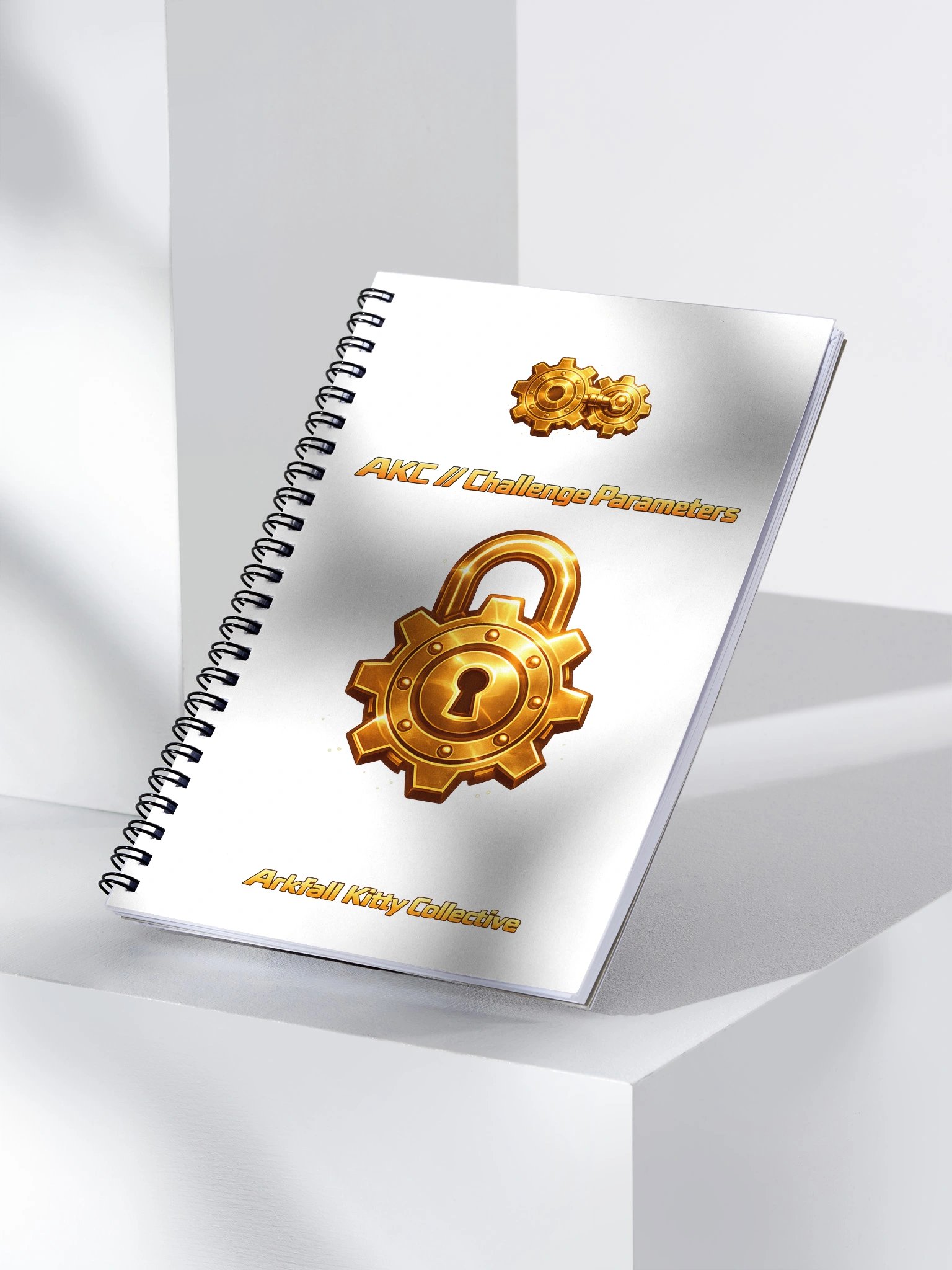 • AKC // Challenge Parameters Notebook | Challenge Day Thursday Spiral Notebook | Arkfall Kitty Collective product image (3)
