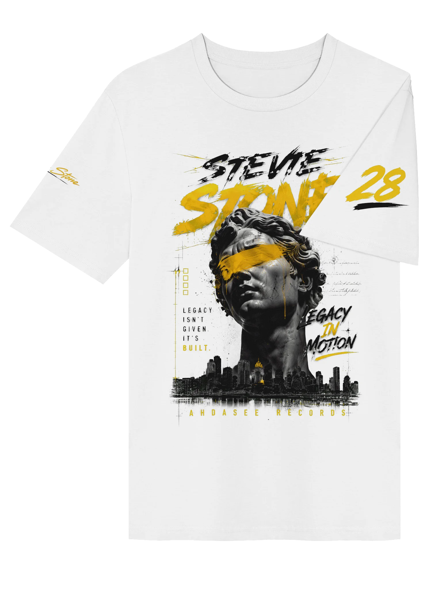 Stevie Stone “Legacy In Motion” Premium Tee — White Edition Inbox product image (4)