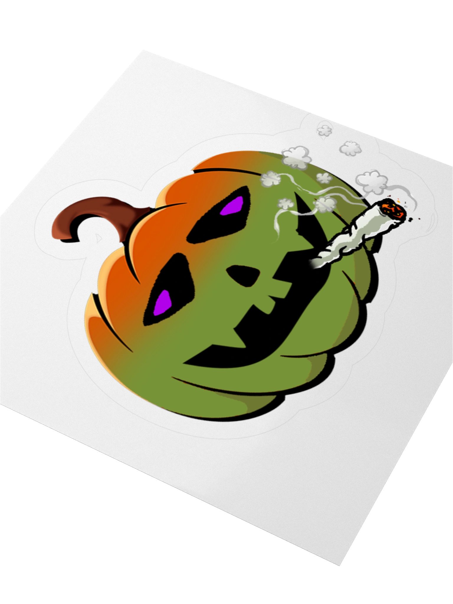 Stoned Pumpkin Sticker product image (12)