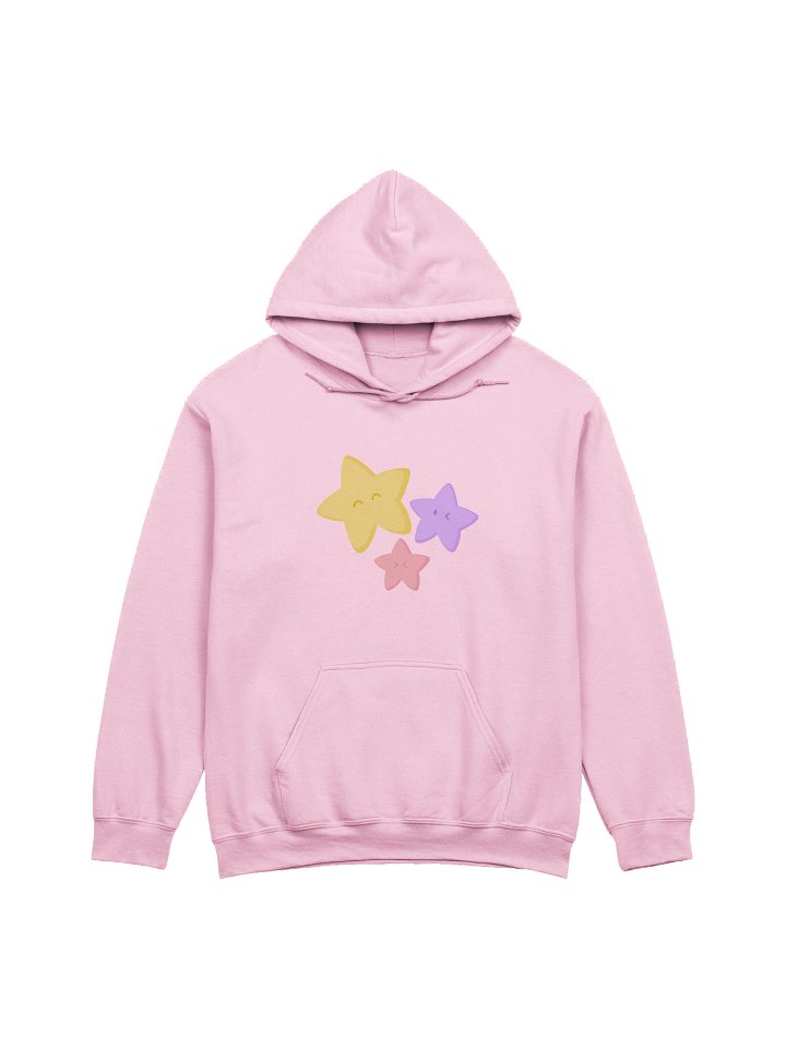 little stars hoodie (pink) product image (1)