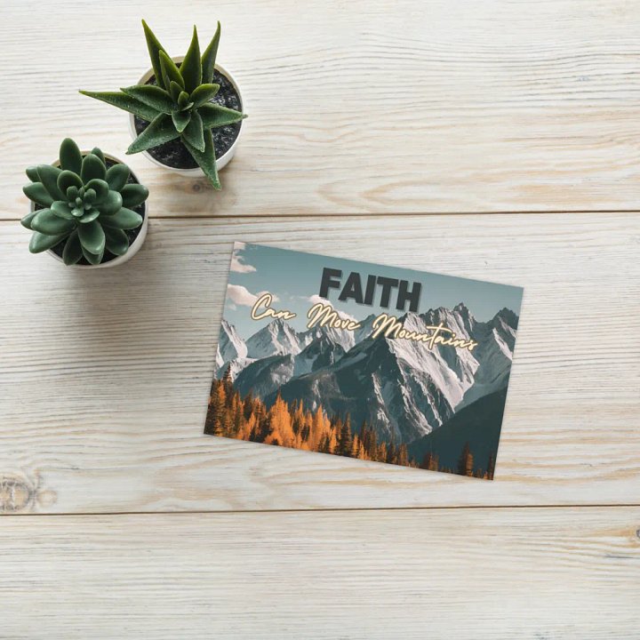 Faith Can Move Mountains Greeting Card product image (1)