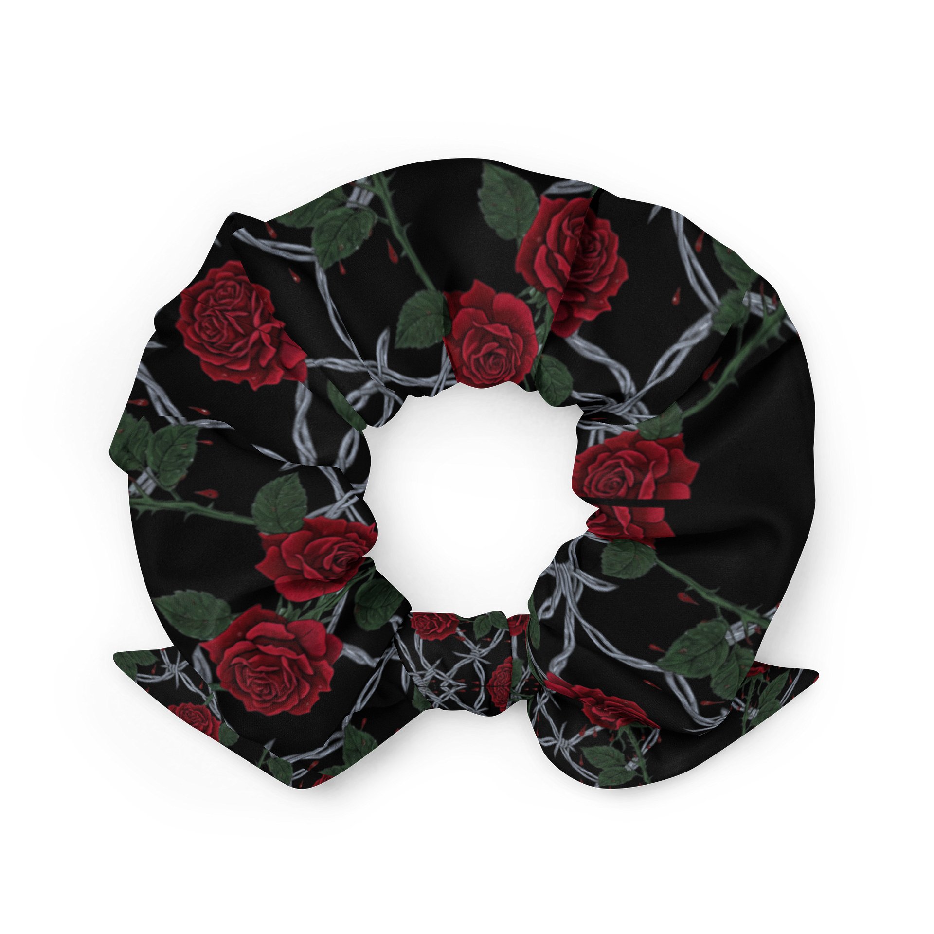 Colored Barbed Wire & Roses Scrunchie product image (2)